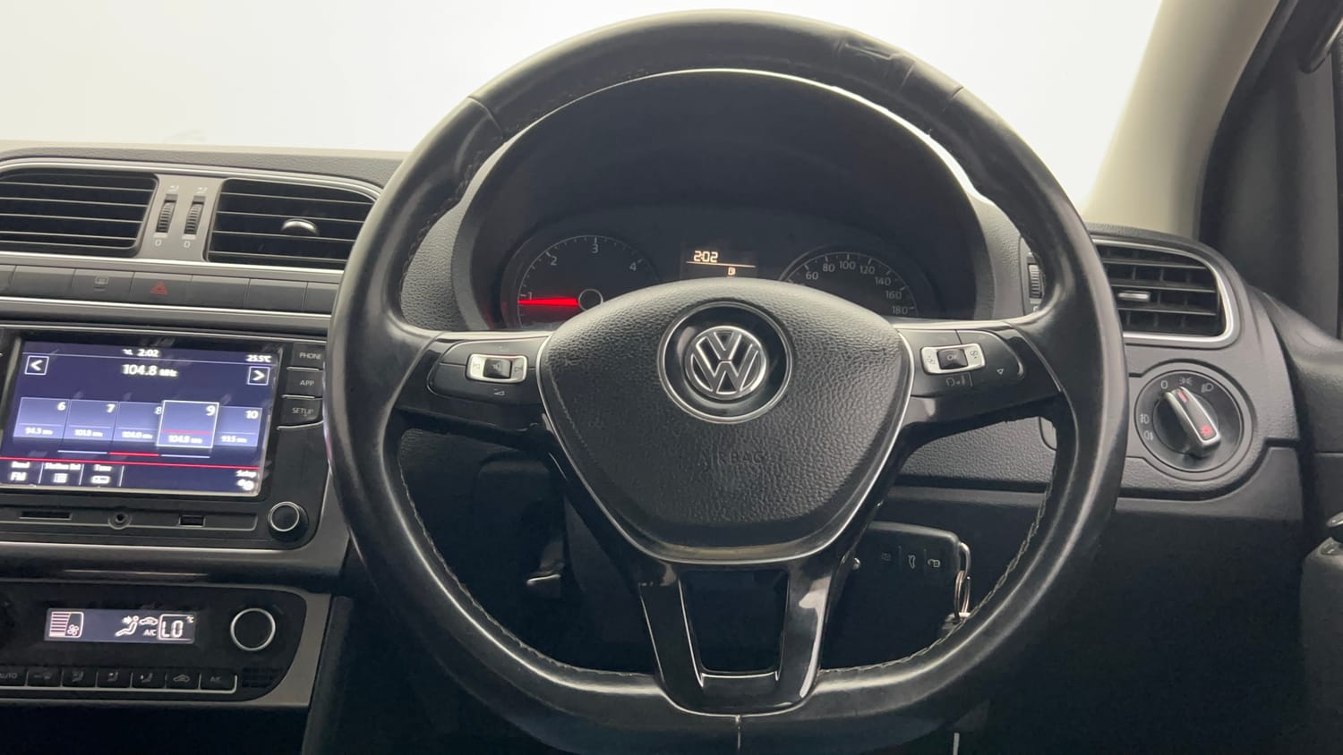 Used 2019 Volkswagen Polo Highline Plus 1.5 (D) 16 Alloy Diesel Manual interior STEERING VIEW