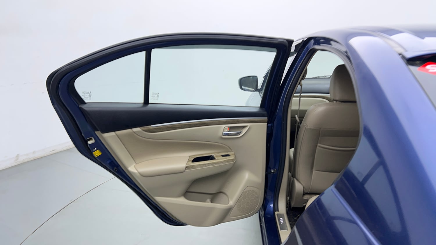 Used 2021 Maruti Suzuki Ciaz Alpha Hybrid 1.5 Petrol Manual interior LEFT REAR DOOR OPEN VIEW