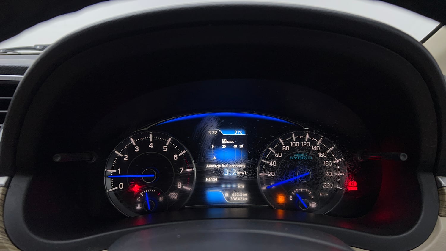 Used 2021 Maruti Suzuki Ciaz Alpha Hybrid 1.5 Petrol Manual interior CLUSTERMETER VIEW