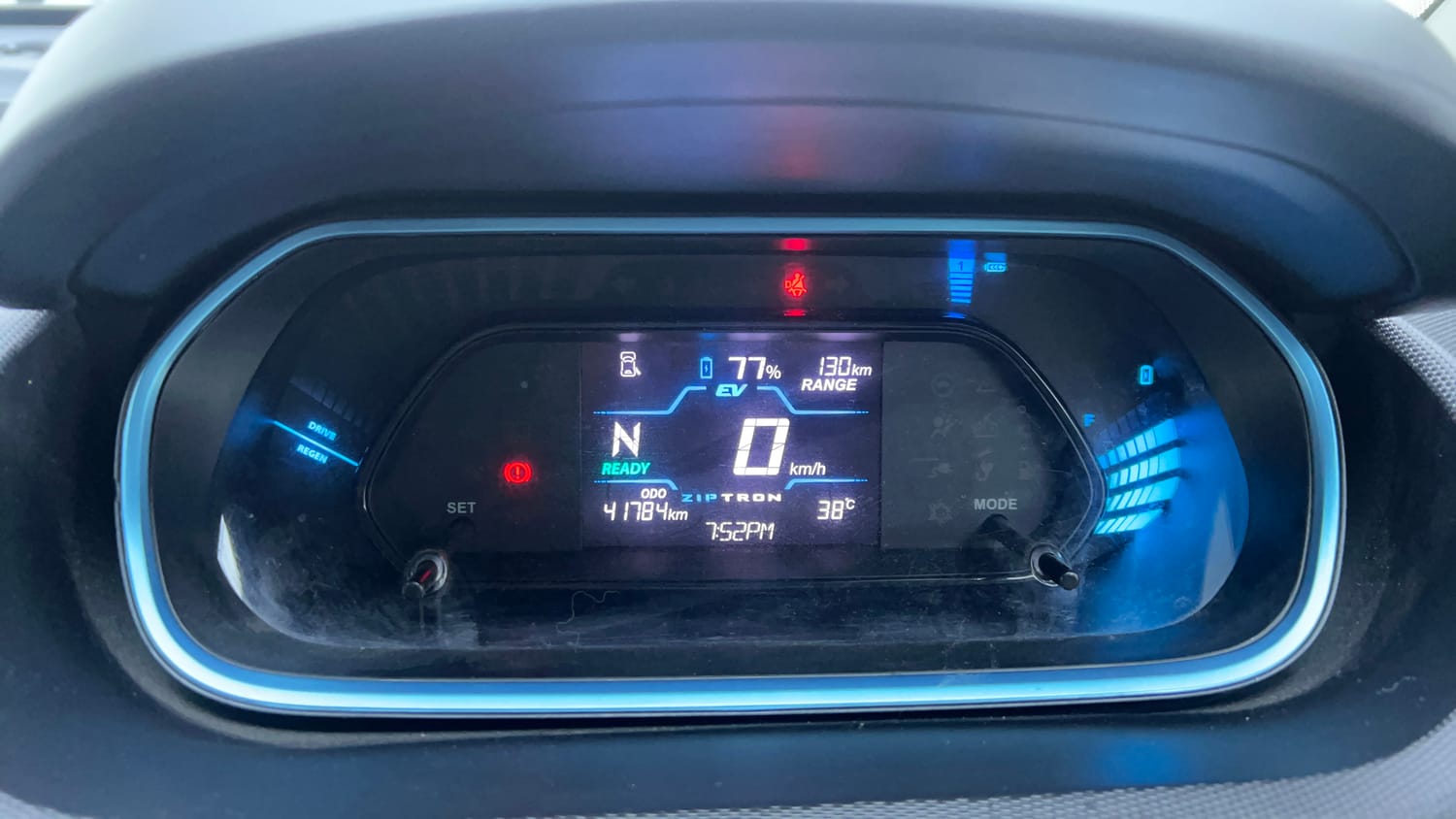 Used 2023 Tata Tiago EV XT Long Range Electric Automatic interior CLUSTERMETER VIEW