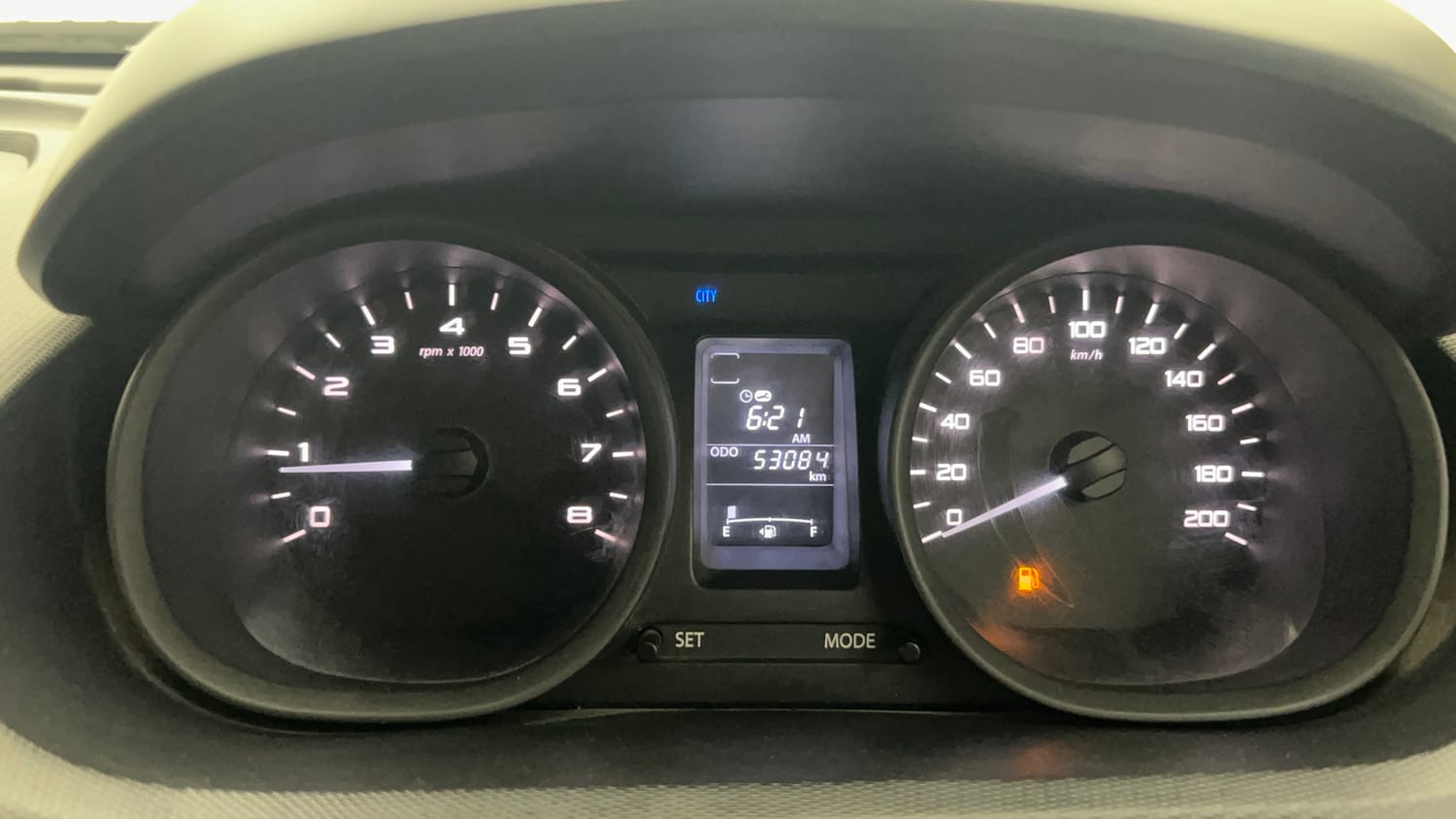 Used 2018 Tata Tiago Revotron XE Petrol Manual interior CLUSTERMETER VIEW