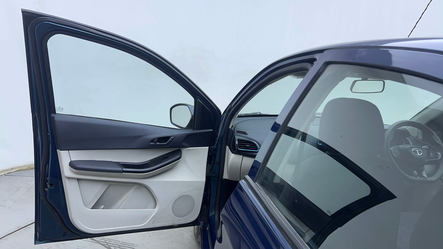 Used 2023 Tata Tiago EV XT Long Range Electric Automatic interior LEFT FRONT DOOR OPEN VIEW