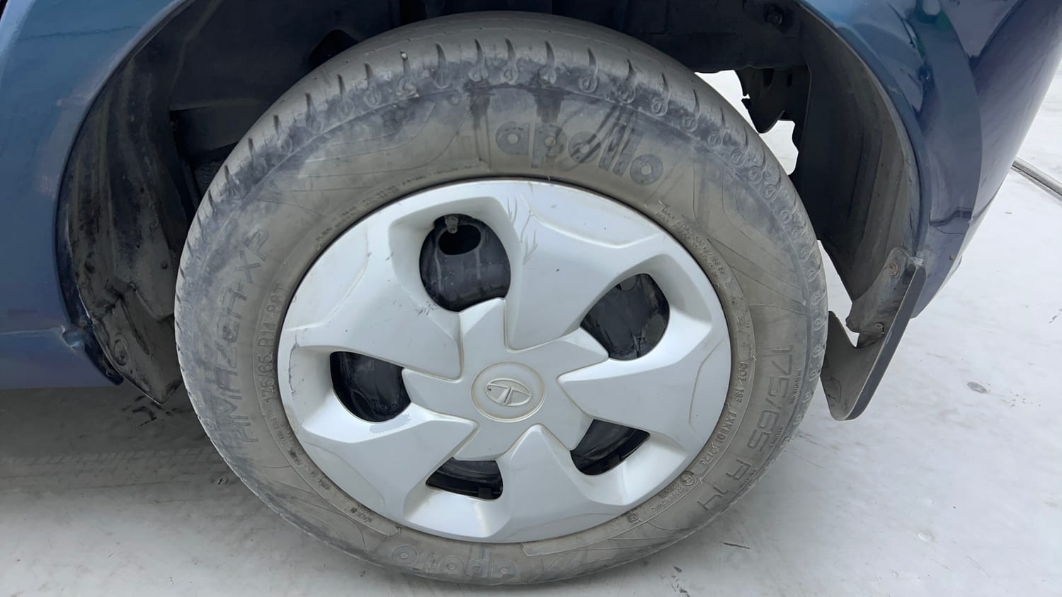 Used 2023 Tata Tiago EV XT Long Range Electric Automatic tyres LEFT REAR TYRE RIM VIEW