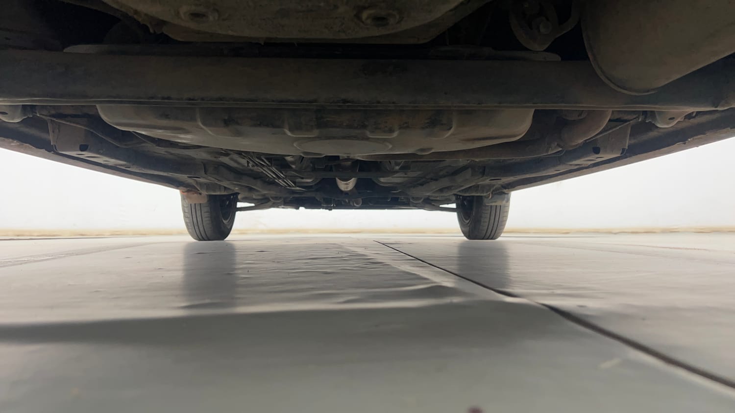 Used 2018 Tata Tiago Revotron XE Petrol Manual extra REAR UNDERBODY VIEW (TAKEN FROM REAR)