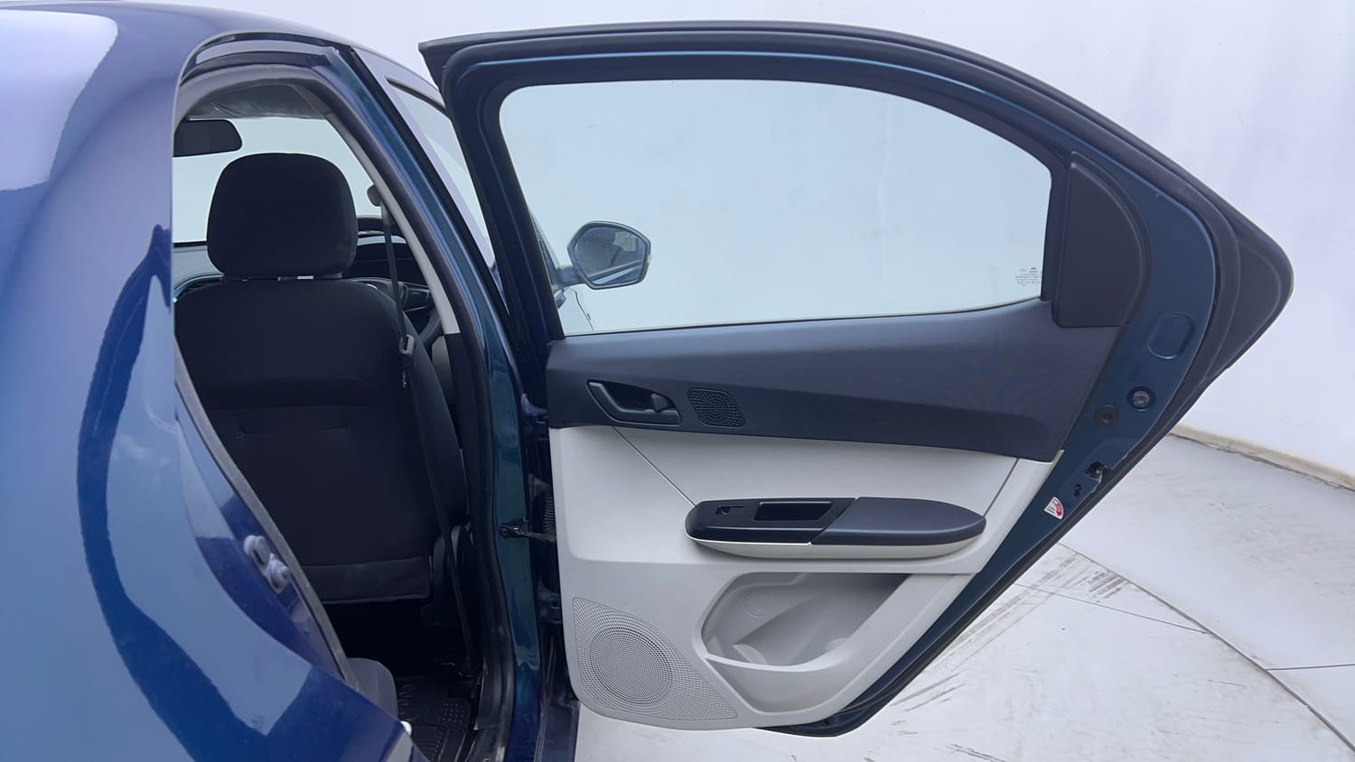 Used 2023 Tata Tiago EV XT Long Range Electric Automatic interior RIGHT REAR DOOR OPEN VIEW