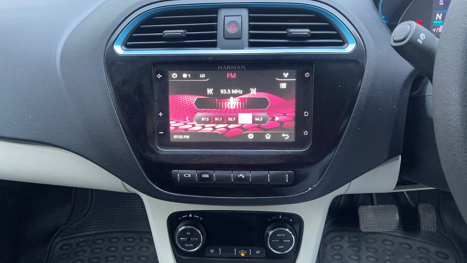 Used 2023 Tata Tiago EV XT Long Range Electric Automatic interior MUSIC SYSTEM & AC CONTROL VIEW