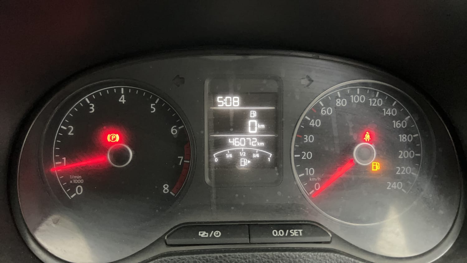 Used 2019 Volkswagen Ameo Comfortline 1.0L (P) Petrol Manual interior CLUSTERMETER VIEW