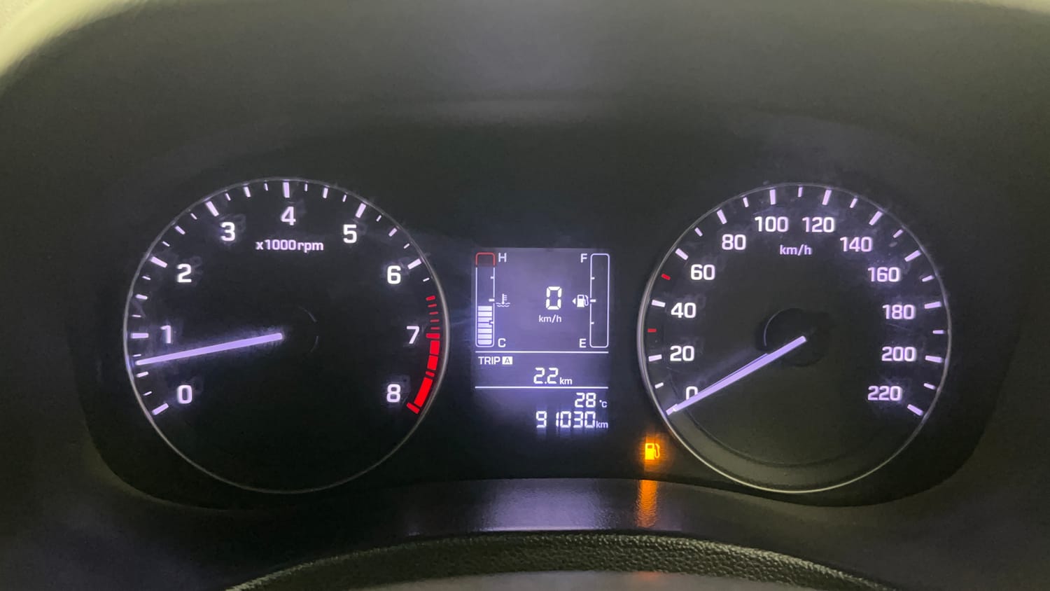 Used 2017 Hyundai Creta 1.6 SX Plus Petrol Petrol Manual interior CLUSTERMETER VIEW