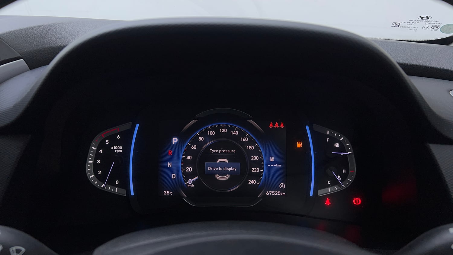 Used 2023 Hyundai Creta SX (O) 1.5 Diesel Automatic knight Diesel Automatic interior CLUSTERMETER VIEW