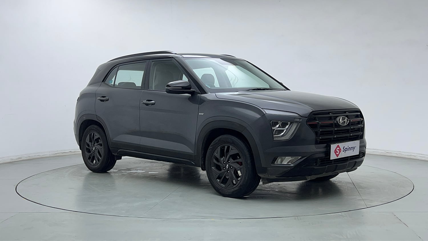 Used 2023 Hyundai Creta SX (O) 1.5 Diesel Automatic knight Diesel Automatic exterior RIGHT FRONT CORNER VIEW