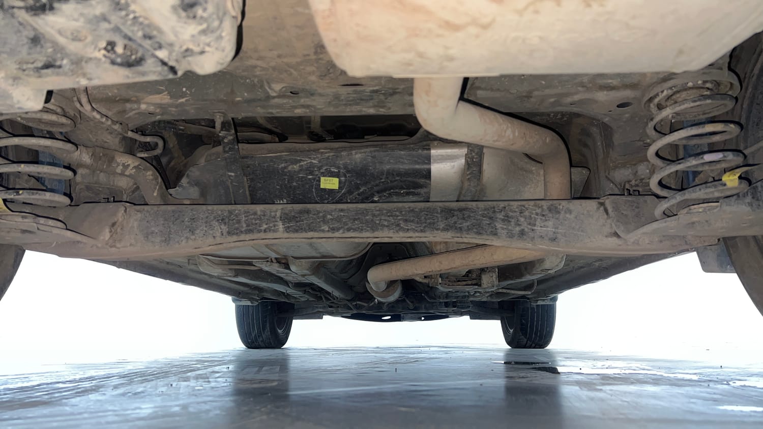 Used 2023 Hyundai Creta SX (O) 1.5 Diesel Automatic knight Diesel Automatic extra REAR UNDERBODY VIEW (TAKEN FROM REAR)