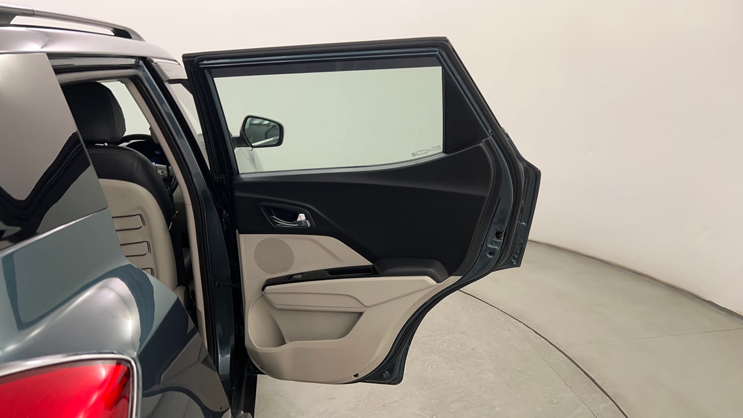 Used 2023 Mahindra XUV 300 W8 (O) 1.2 Petrol AMT Petrol Automatic interior RIGHT REAR DOOR OPEN VIEW