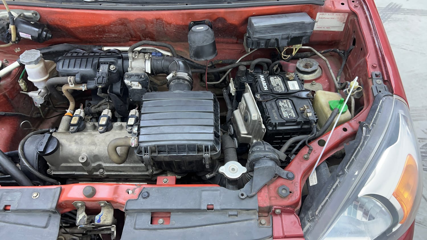 Used 2016 Maruti Suzuki Alto 800 LXi Petrol Manual engine ENGINE LEFT SIDE VIEW