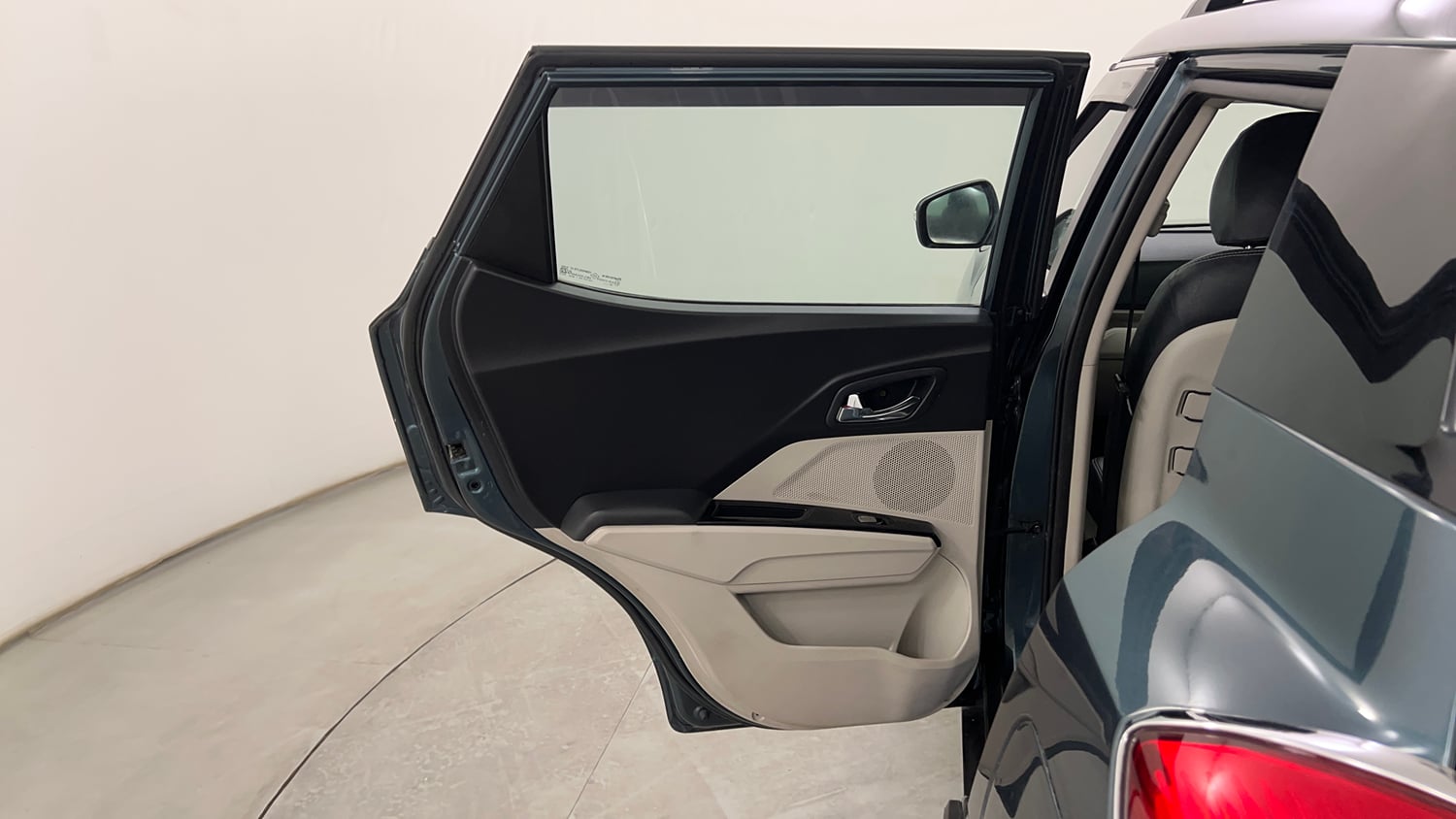 Used 2023 Mahindra XUV 300 W8 (O) 1.2 Petrol AMT Petrol Automatic interior LEFT REAR DOOR OPEN VIEW
