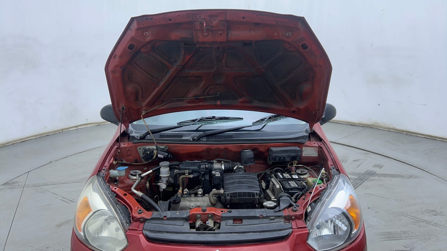 Used 2016 Maruti Suzuki Alto 800 LXi Petrol Manual engine ENGINE & BONNET OPEN FRONT VIEW