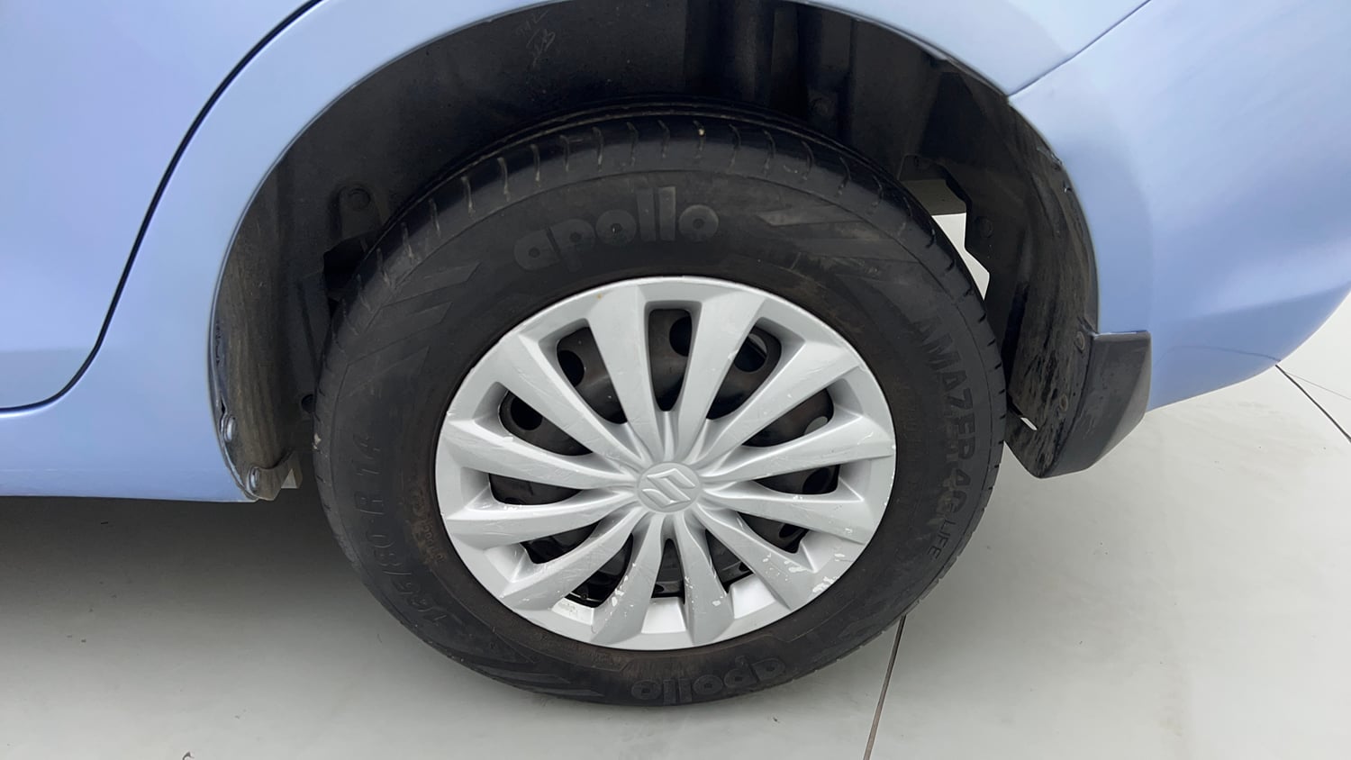 Used 2015 Maruti Suzuki Swift Dzire VXI Petrol Manual tyres LEFT REAR TYRE RIM VIEW