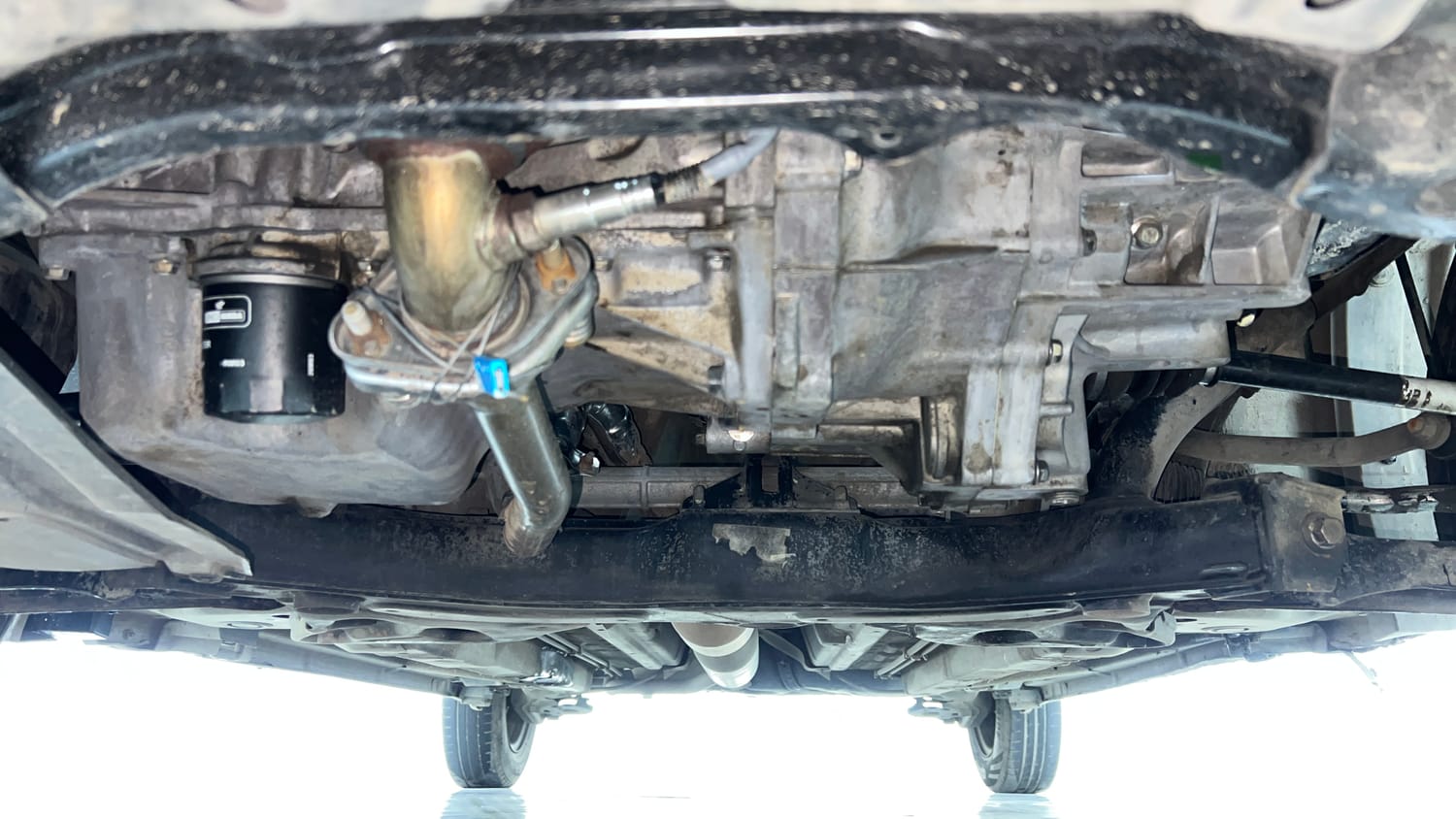 Used 2015 Maruti Suzuki Swift Dzire VXI Petrol Manual extra FRONT LEFT UNDERBODY VIEW