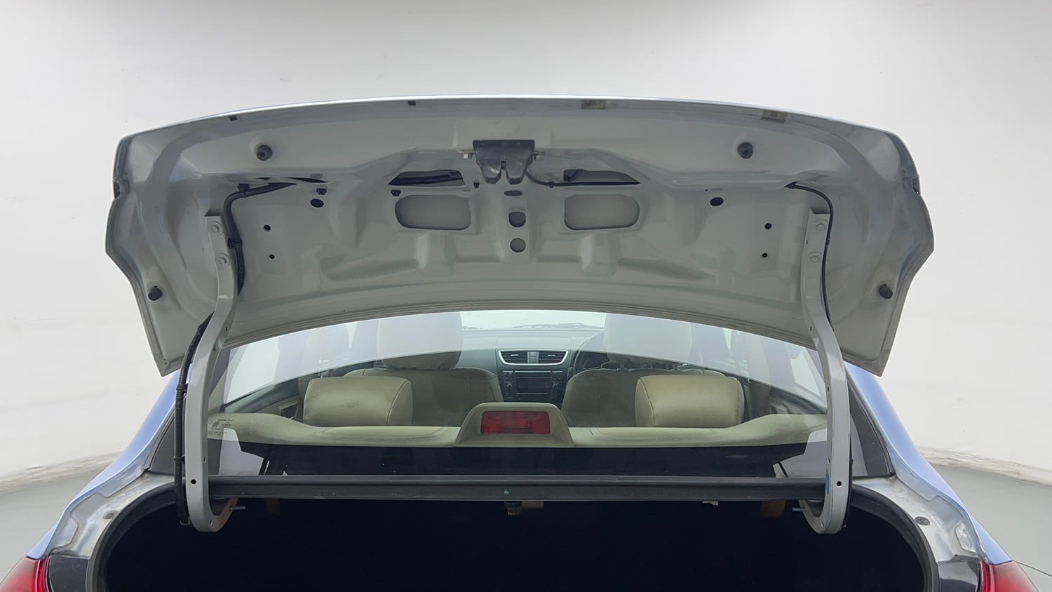 Used 2015 Maruti Suzuki Swift Dzire VXI Petrol Manual interior DICKY DOOR OPEN VIEW