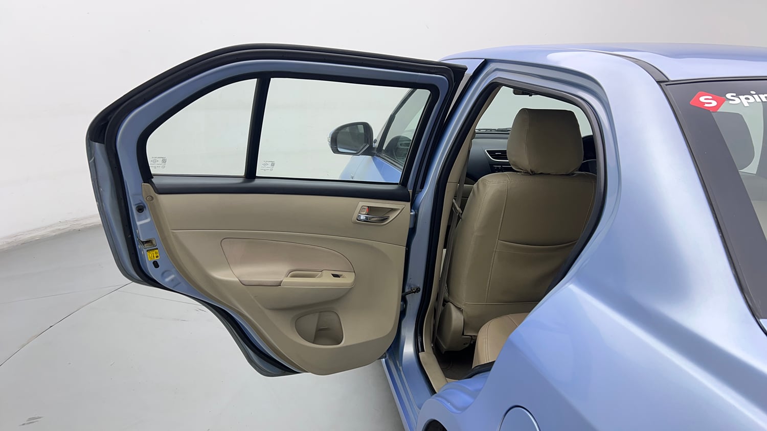 Used 2015 Maruti Suzuki Swift Dzire VXI Petrol Manual interior LEFT REAR DOOR OPEN VIEW