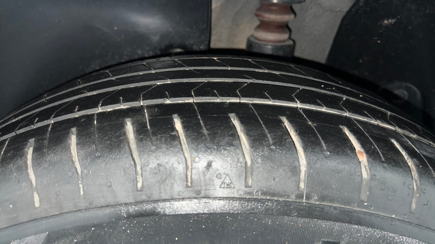 Used 2023 Hyundai Creta SX 1.5 Petrol Petrol Manual tyres LEFT REAR TYRE TREAD VIEW