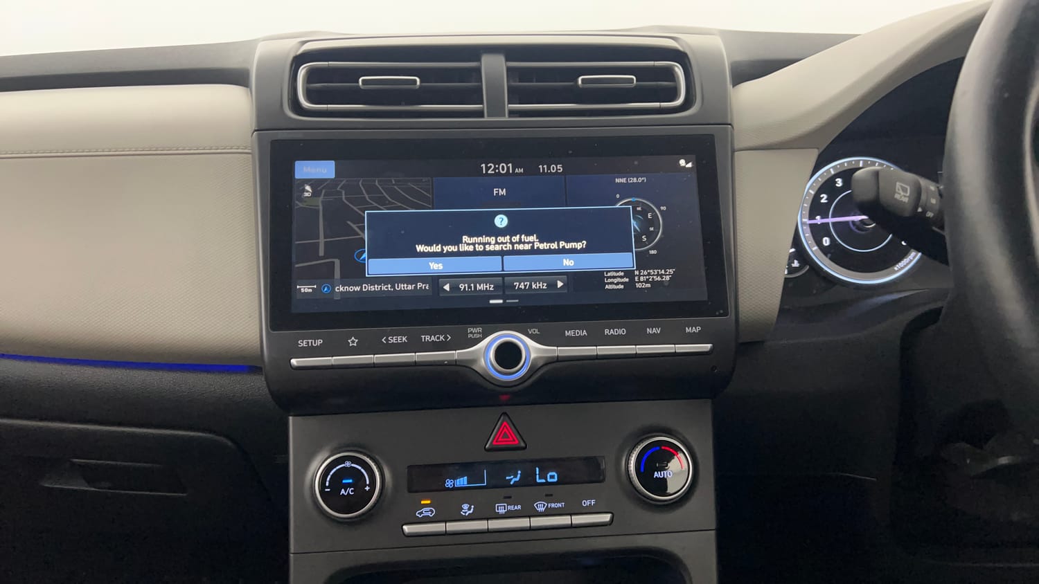 Used 2023 Hyundai Creta SX 1.5 Petrol Petrol Manual interior MUSIC SYSTEM & AC CONTROL VIEW