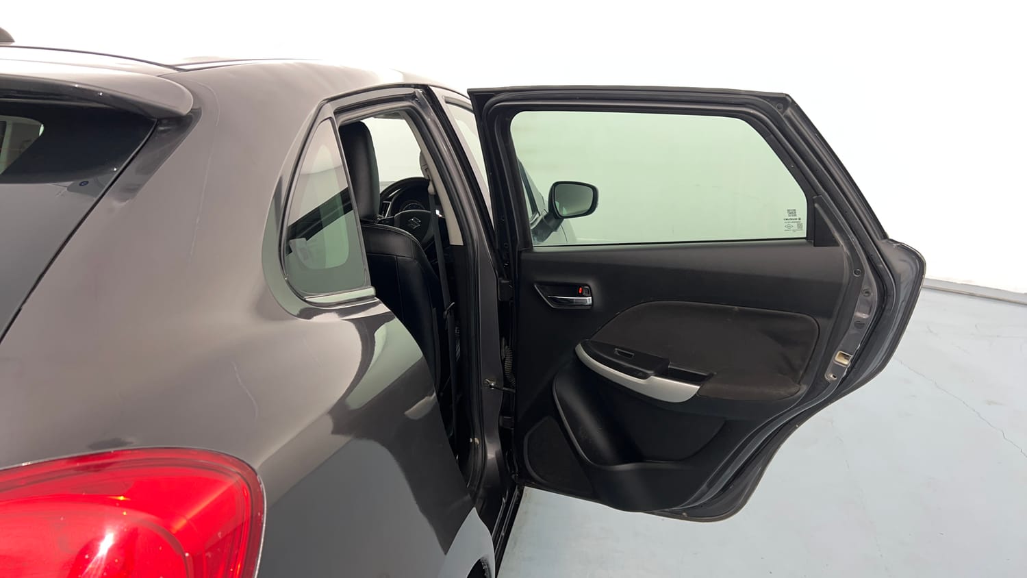Used 2016 Maruti Suzuki Baleno Zeta 1.2 Petrol Manual interior RIGHT REAR DOOR OPEN VIEW