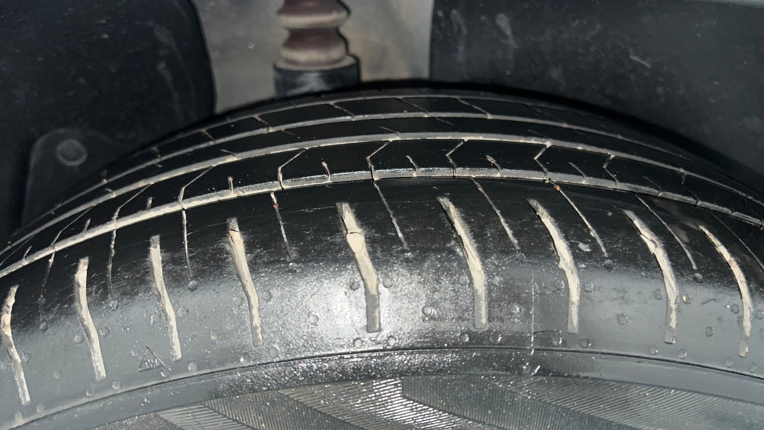 Used 2023 Hyundai Creta SX 1.5 Petrol Petrol Manual tyres RIGHT REAR TYRE TREAD VIEW