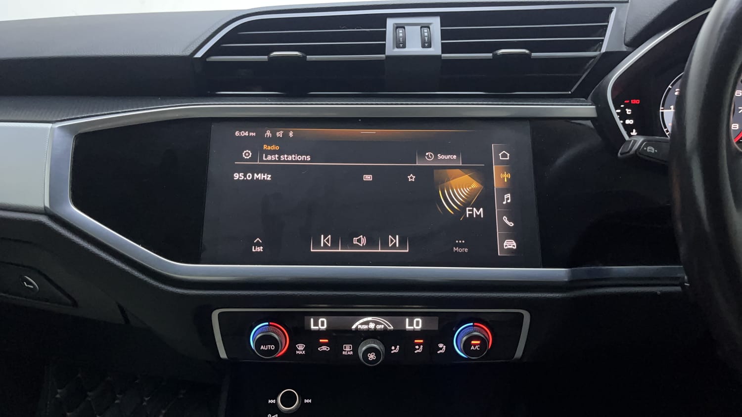 Used 2023 Audi Q3 40 TFSI Premium Plus Petrol Automatic interior MUSIC SYSTEM & AC CONTROL VIEW