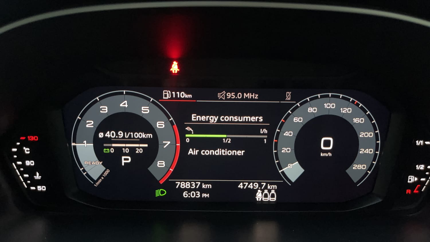 Used 2023 Audi Q3 40 TFSI Premium Plus Petrol Automatic interior CLUSTERMETER VIEW