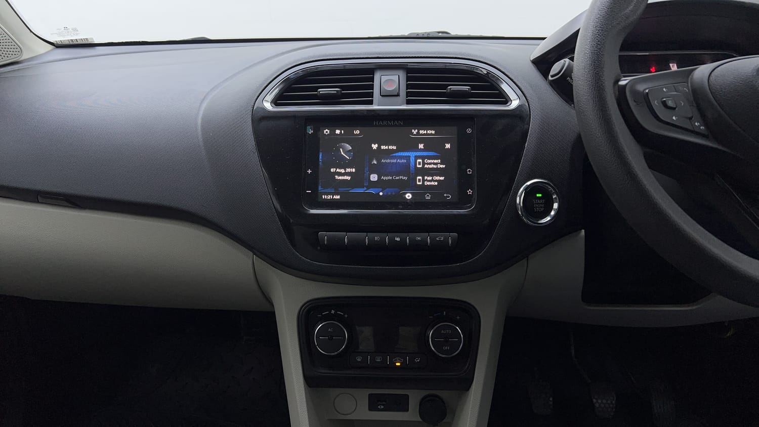 Used 2022 Tata Tigor XZ Plus CNG Cng Manual interior MUSIC SYSTEM & AC CONTROL VIEW