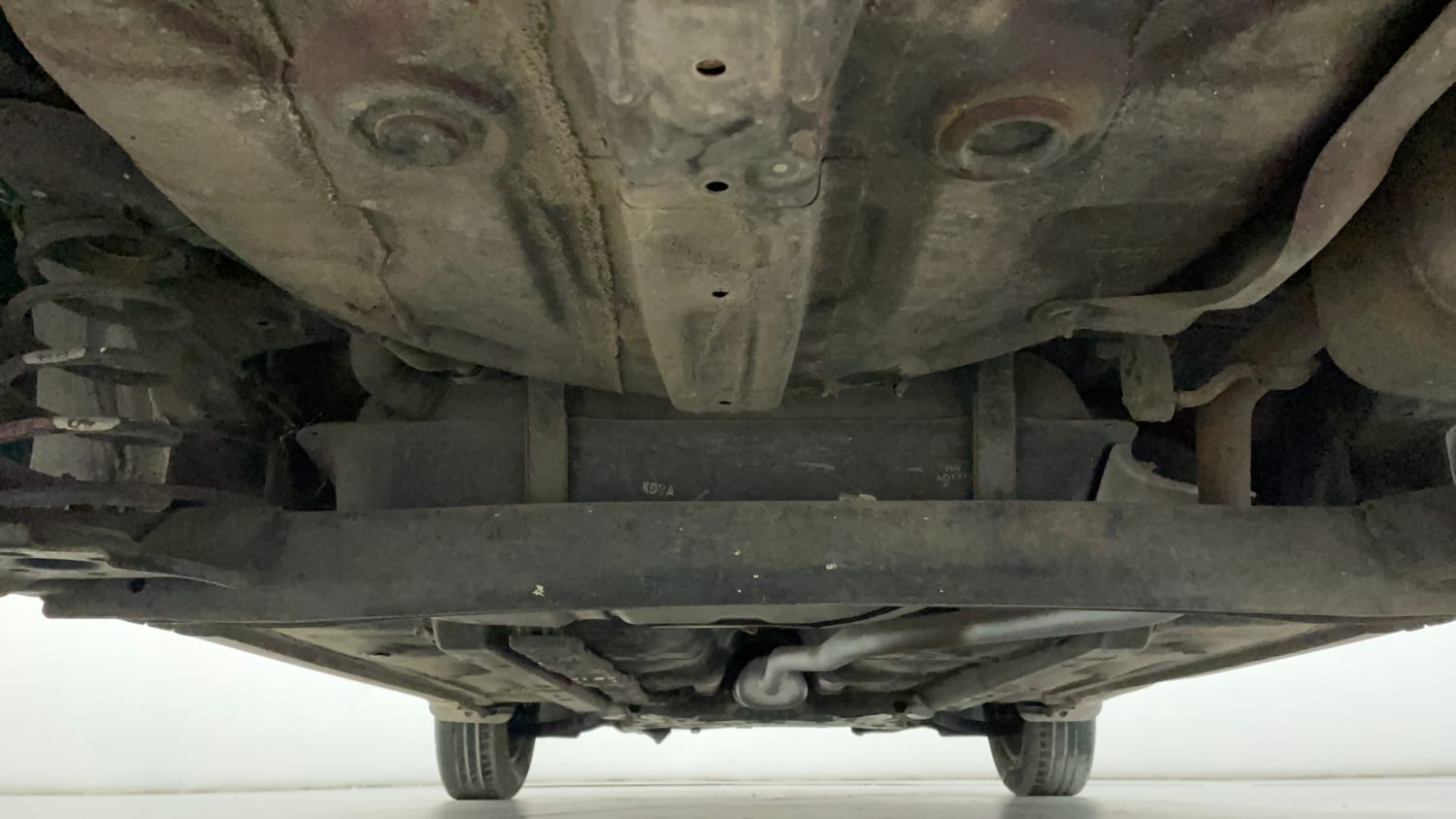 Used 2015 Hyundai Grand i10 Magna 1.2 Kappa VTVT Petrol Manual extra REAR UNDERBODY VIEW (TAKEN FROM REAR)
