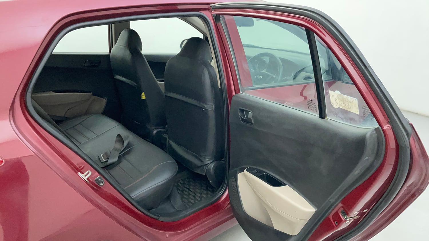 Used 2015 Hyundai Grand i10 Magna 1.2 Kappa VTVT Petrol Manual interior RIGHT SIDE REAR DOOR CABIN VIEW