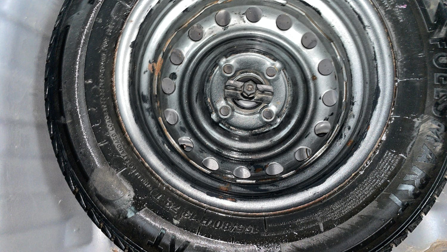 Used 2021 Hyundai Santro Sportz Petrol Manual tyres SPARE TYRE VIEW