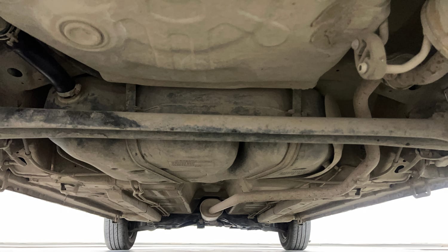 Used 2014 Maruti Suzuki Celerio VXi AMT Petrol Automatic extra REAR UNDERBODY VIEW (TAKEN FROM REAR)