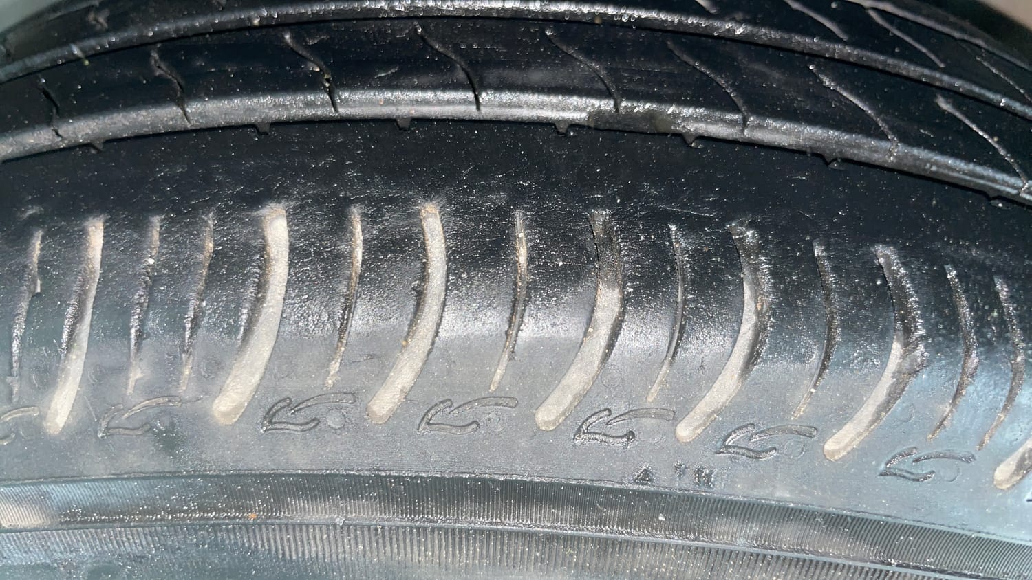 Used 2021 Hyundai Santro Sportz Petrol Manual tyres LEFT FRONT TYRE TREAD VIEW