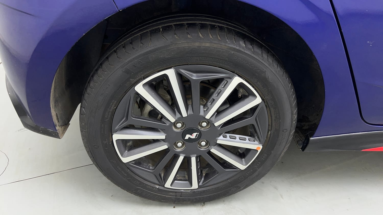 Used 2022 Hyundai i20 N Line N8 1.0 Turbo DCT Petrol Automatic tyres RIGHT REAR TYRE RIM VIEW