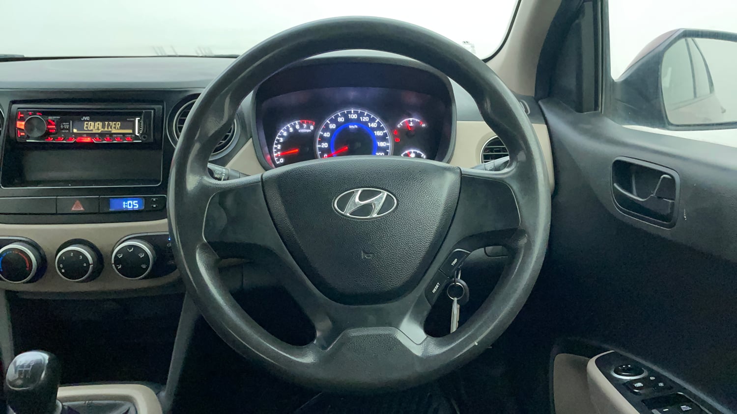 Used 2015 Hyundai Grand i10 Magna 1.2 Kappa VTVT Petrol Manual interior STEERING VIEW