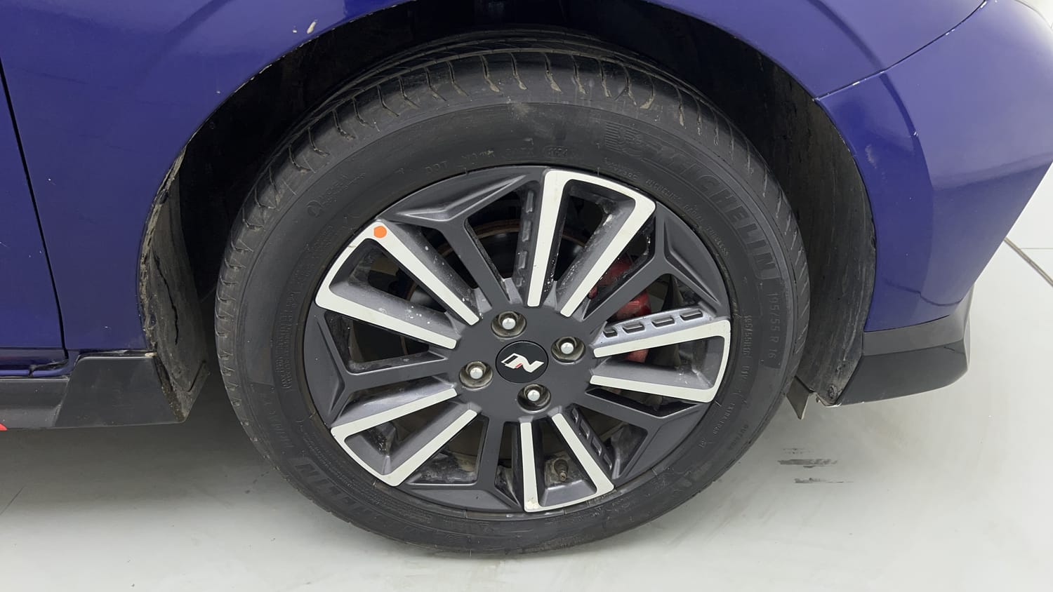 Used 2022 Hyundai i20 N Line N8 1.0 Turbo DCT Petrol Automatic tyres RIGHT FRONT TYRE RIM VIEW