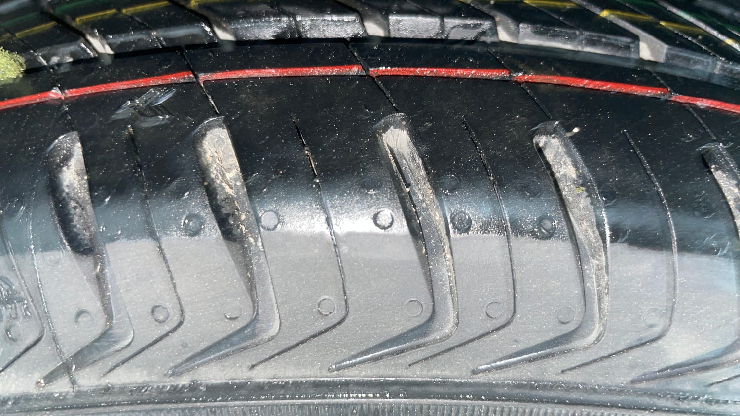 Used 2021 Hyundai Santro Sportz Petrol Manual tyres LEFT REAR TYRE TREAD VIEW
