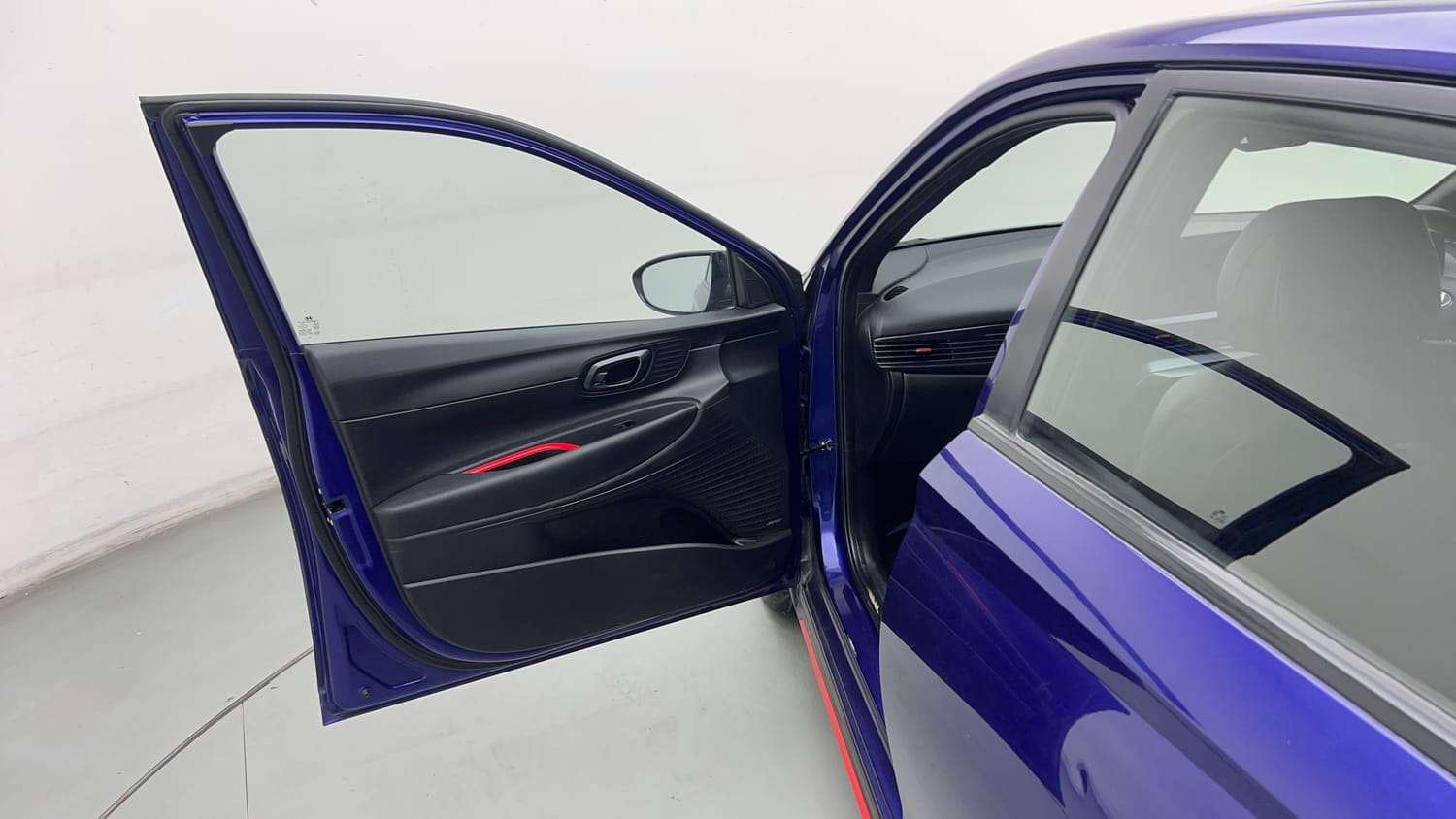 Used 2022 Hyundai i20 N Line N8 1.0 Turbo DCT Petrol Automatic interior LEFT FRONT DOOR OPEN VIEW