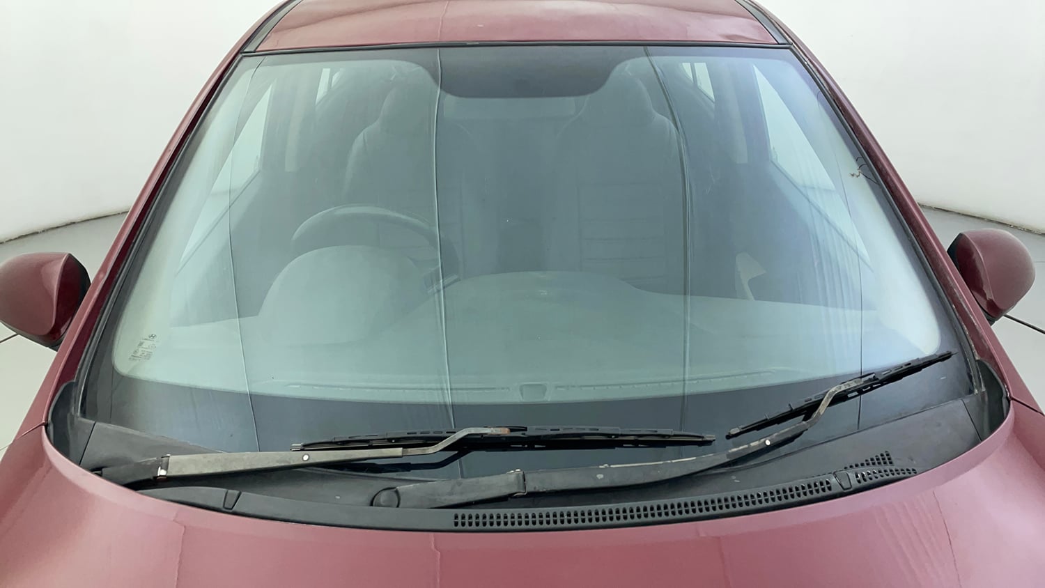 Used 2015 Hyundai Grand i10 Magna 1.2 Kappa VTVT Petrol Manual exterior FRONT WINDSHIELD VIEW
