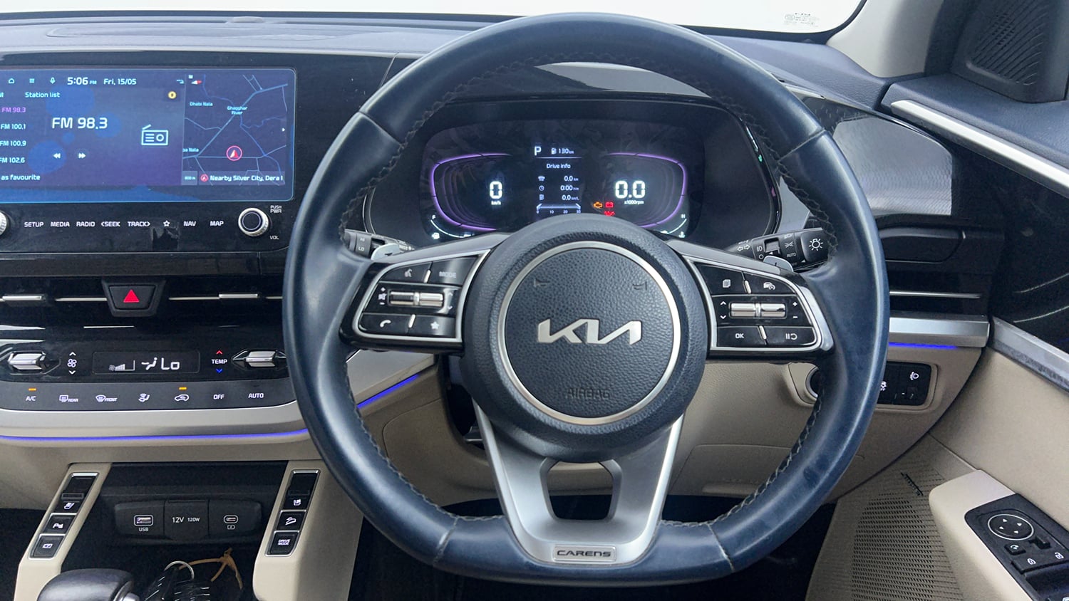 Used 2022 Kia Carens Luxury Plus 1.5 Diesel AT 7 STR Diesel Automatic interior STEERING VIEW