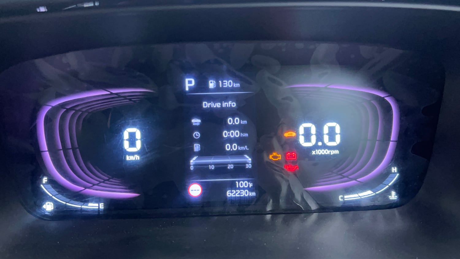 Used 2022 Kia Carens Luxury Plus 1.5 Diesel AT 7 STR Diesel Automatic interior CLUSTERMETER VIEW
