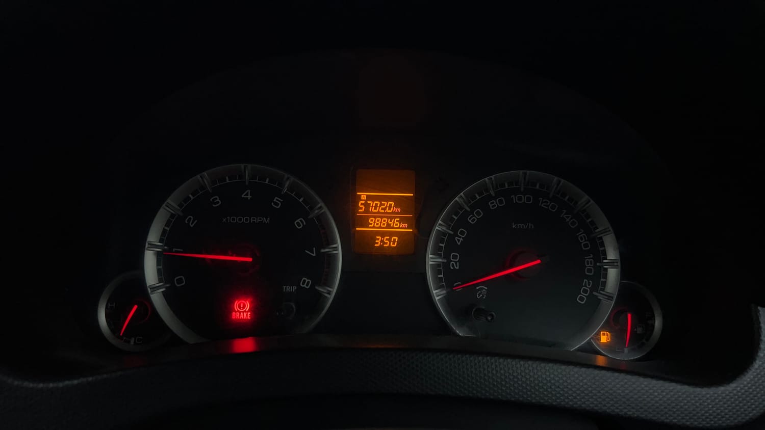 Used 2016 Maruti Suzuki Swift VXi Petrol Manual interior CLUSTERMETER VIEW