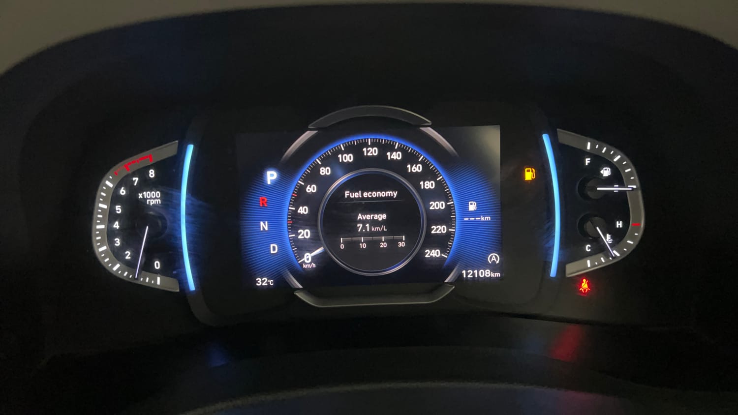 Used 2024 Hyundai Creta SX (O) 1.5 Petrol IVT Petrol Automatic interior CLUSTERMETER VIEW