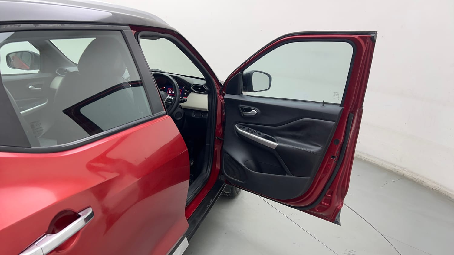 Used 2023 Nissan Magnite XV Dual Tone Petrol Manual interior RIGHT FRONT DOOR OPEN VIEW