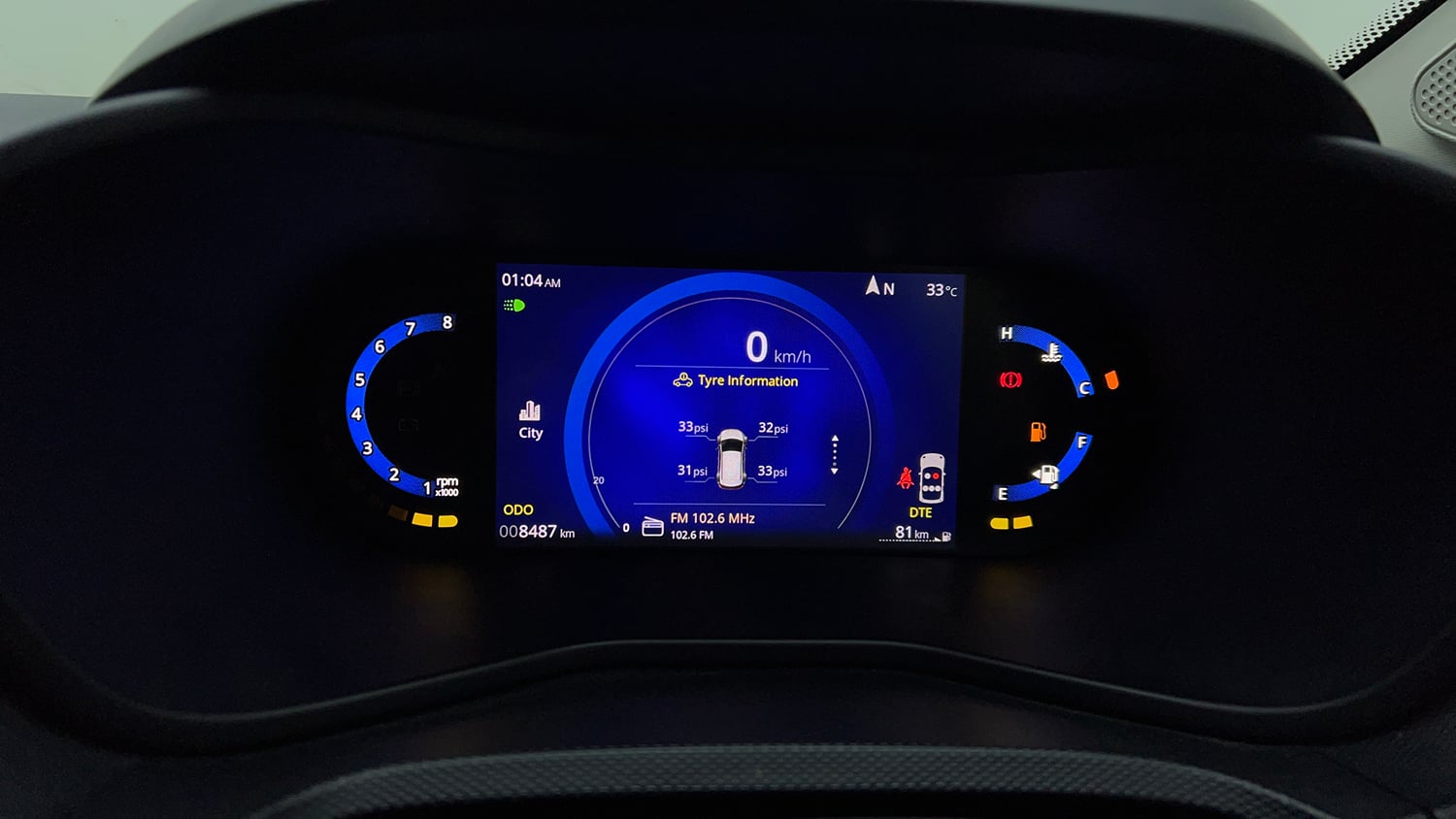 Used 2024 Tata Nexon Creative Plus 1.2 Revotron Petrol 6MT Petrol Manual interior CLUSTERMETER VIEW