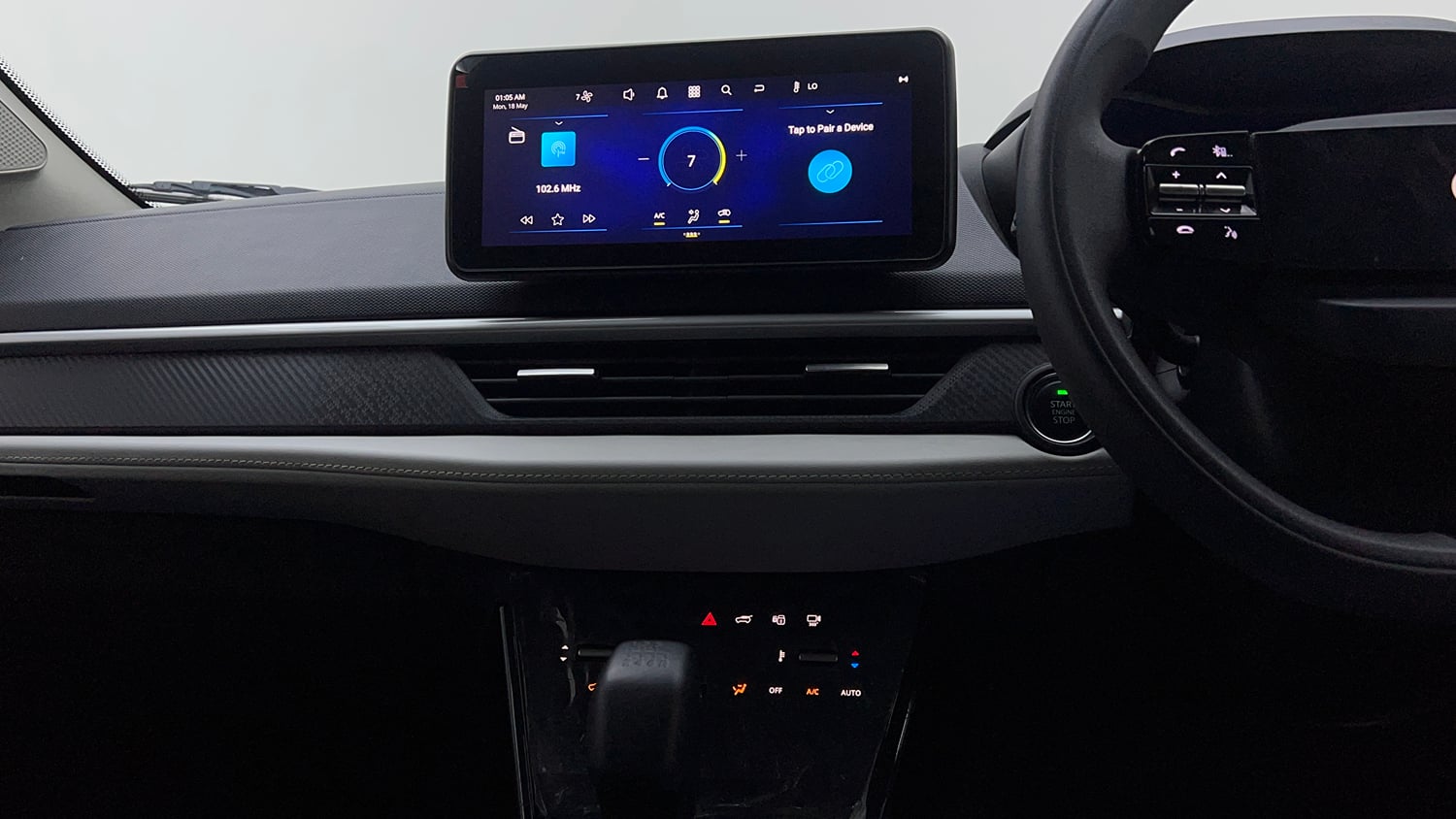 Used 2024 Tata Nexon Creative Plus 1.2 Revotron Petrol 6MT Petrol Manual interior MUSIC SYSTEM & AC CONTROL VIEW