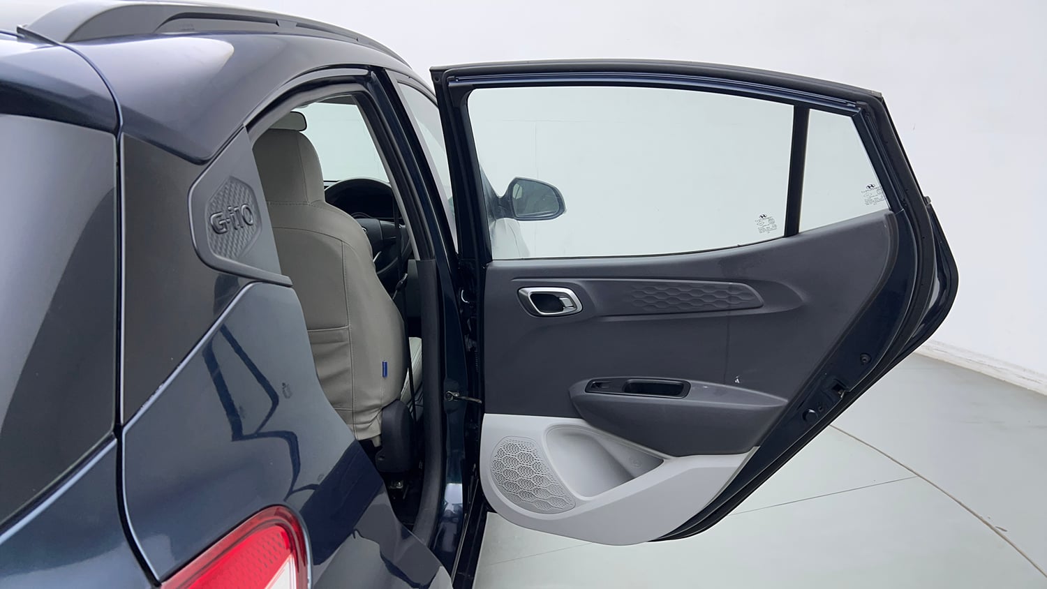 Used 2021 Hyundai Grand i10 Nios Sportz 1.2 Kappa VTVT Petrol Manual interior RIGHT REAR DOOR OPEN VIEW