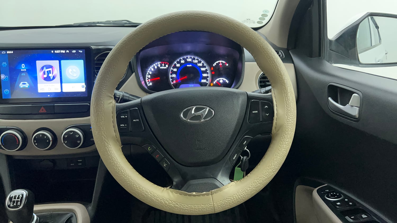 Used 2019 Hyundai Grand i10 Sportz 1.2 Kappa VTVT Petrol Manual interior STEERING VIEW